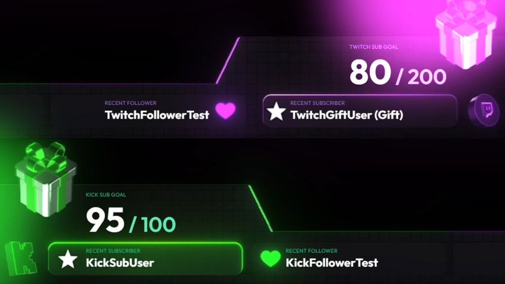Kick & Twitch Dual Stream Widget